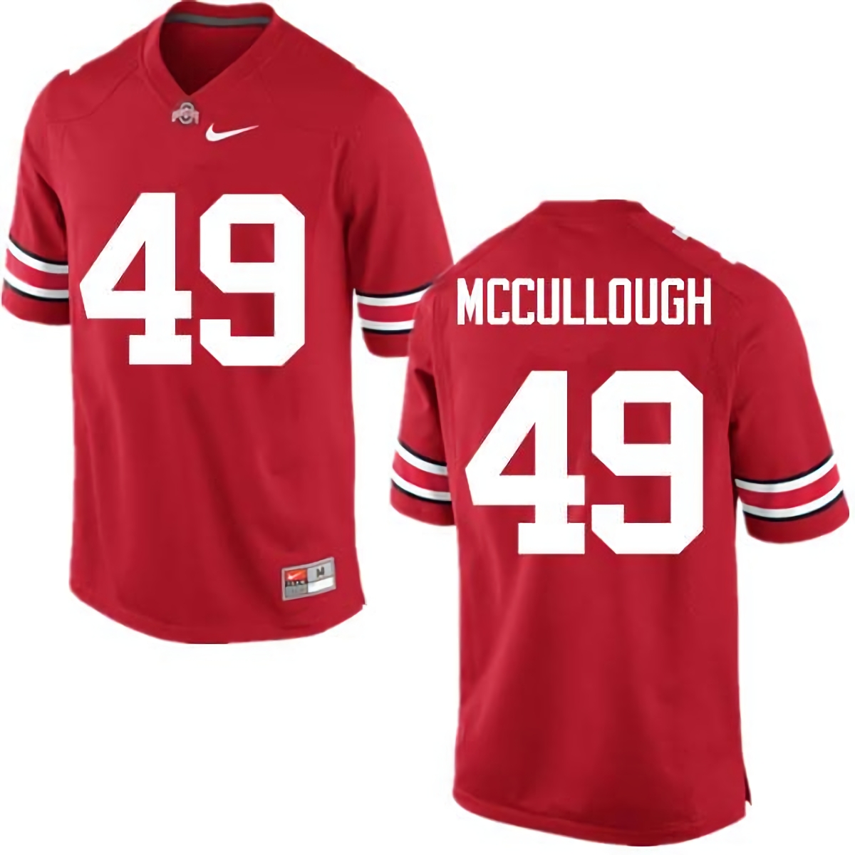 Liam McCullough Ohio State Buckeyes Men's NCAA #49 Nike Red College Stitched Football Jersey RHD6456FW